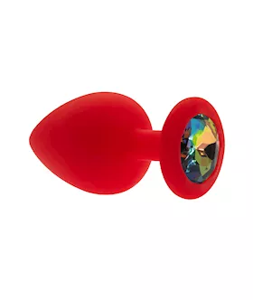 Kink Range Silicone Gemmed Butt Plug - 3.8 Inch