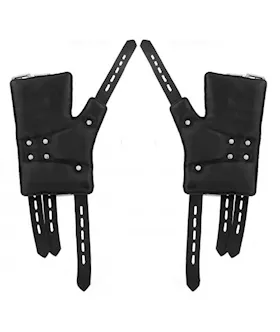 Strict Leather Four Buckle Suspension Cuffs
