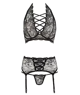 Lace Suspender Set 