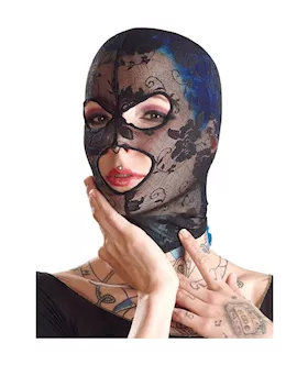 Bad Kitty Floral Mask