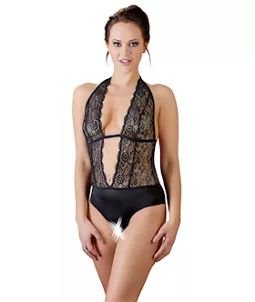 Lacey Crotchless Bodystocking 