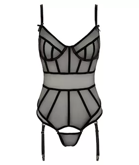 Striped Bodysuit - C