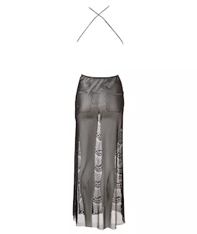 Open Back Dress With Slit