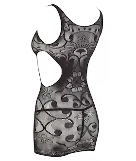 Sleeveless Floral Lace Dress