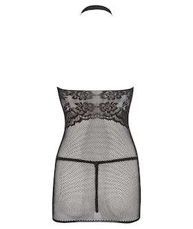 Lace Mini Dress With Choker
