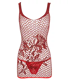 Elastic Rose Mini Dress