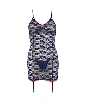 Tri-bow Lace Dress