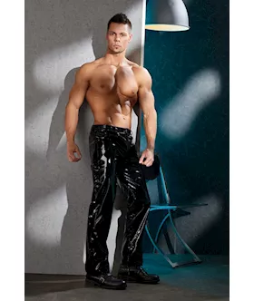 Troy Mens Vinyl Trousers 