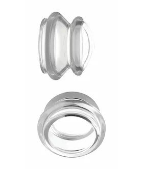 Master Series Clear Plungers Silicone Nipple Suckers Large Large