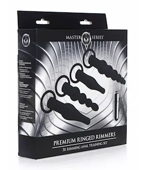 Master Series Premium Ringed Rimmers 3x Rimming Anal Training Set