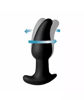 Rimmers Gyro-m 10x Curved Rimming Plug With Remote Control - 5.4 Inch