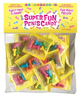 Super Fun Penis Candy Bag Of 25