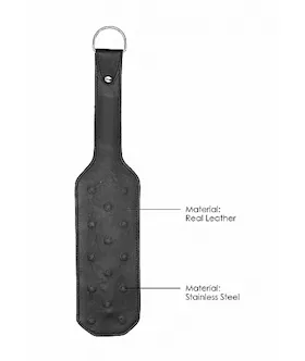 Leather Vampire Paddle- Black