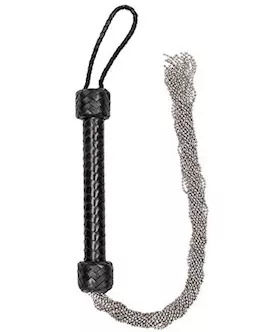 Silver Ball Chain Flogger
