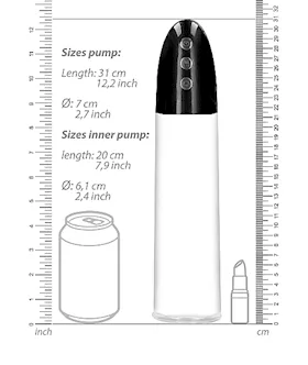 Rechargeable Automatic Cyber Pump With Sleeve- Transparent