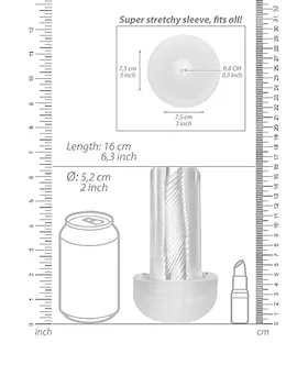 Rechargeable Automatic Cyber Pump With Sleeve- Transparent