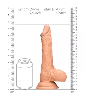 Realistic Suction Dildo With Balls