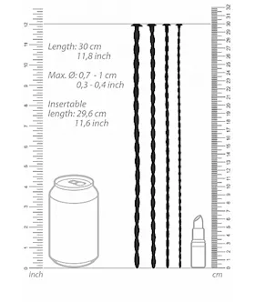 Spiral Screw Plug Set Urethral Sounding