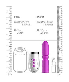 Thruster- 4 In 1 Recharagable Couples Pump Kit- Purple