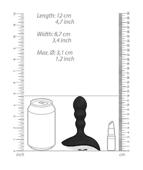 No.78 Rechargeable Anal Stimulator Black