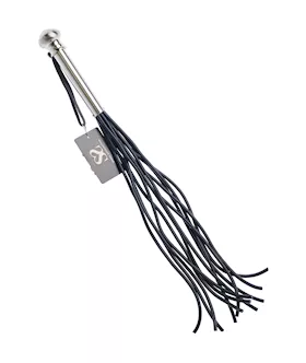 Bound X Silicone Round Tail Flogger With Metal Handle