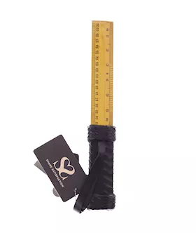 Bound X Wooden Ruler Paddle With Leather Handle