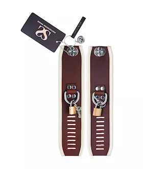 Bound X Asylum Leather Wrist Cuffs