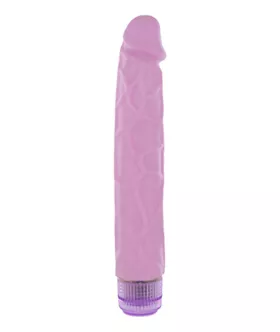 The Tower 9.5 Inch Vibrating Dildo Purple