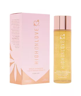 Highonlove Massage Oil - Strawberry & Champagne - 120ml