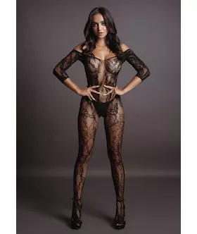 Lace Sleeved Bodystocking 