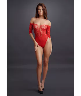 Crotchless Rhinestone Teddy  