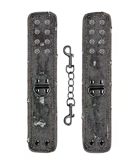 Denim Handcuffs - Roughened Denim Style 