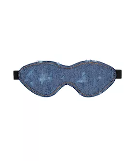 Denim Eye Mask - Roughened Denim Style 