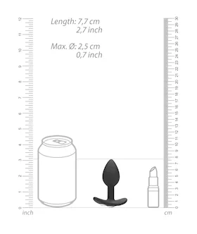 Diamond Butt Plug With Handle - 3 Inch