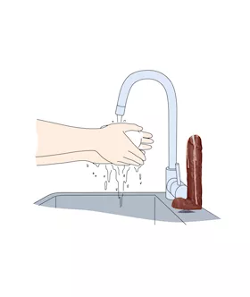 Cum Covered Dicky Soap
