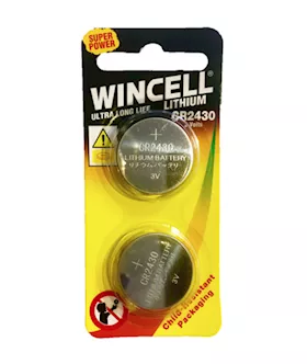 Wincell Lithium Cr2430 Batteries - 2 Pack