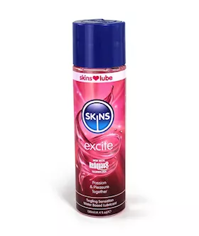 Skins Excite Tingling Water Based Lubricant 4.4 Fl Oz