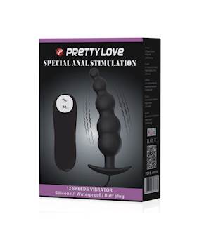 Remote Control Vibrating Anal Butt Beads