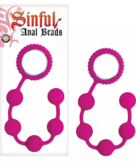 Sinful Anal Beads - 12 Inch