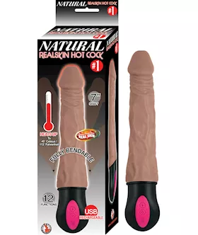 Nass Toys Real Skin Hot Cock #1 Vibrator - 10 Inch