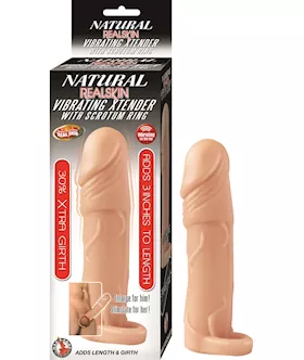 Nass Toys Vibrating Penis Extender With Scrotum Ring