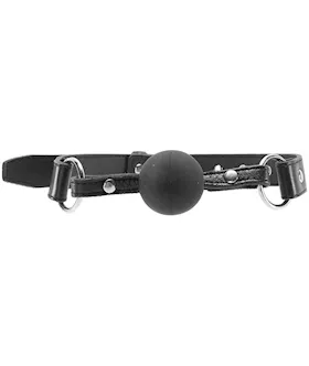 Rouge Leather And Rubber Ball Gag
