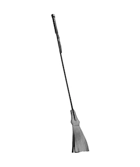 Rouge Leather Tasselled Riding Crop