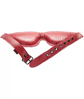 Rouge Padded Leather Blindfold