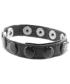 Rouge Leather Cockstrap - Adjustable