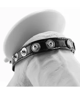 Rouge Leather Cockstrap - Adjustable