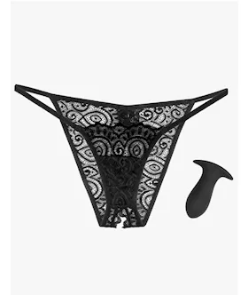 Hookup Panties Remote Lace Peek A Boo - Os/xl