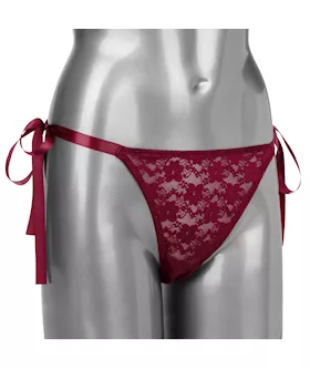 Remote Control Lace Thong Set - One Size