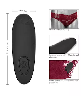 Remote Control Lace Panty Set - S/m