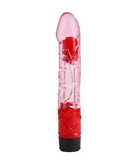 9 Inch Clear Colurful Vibrator